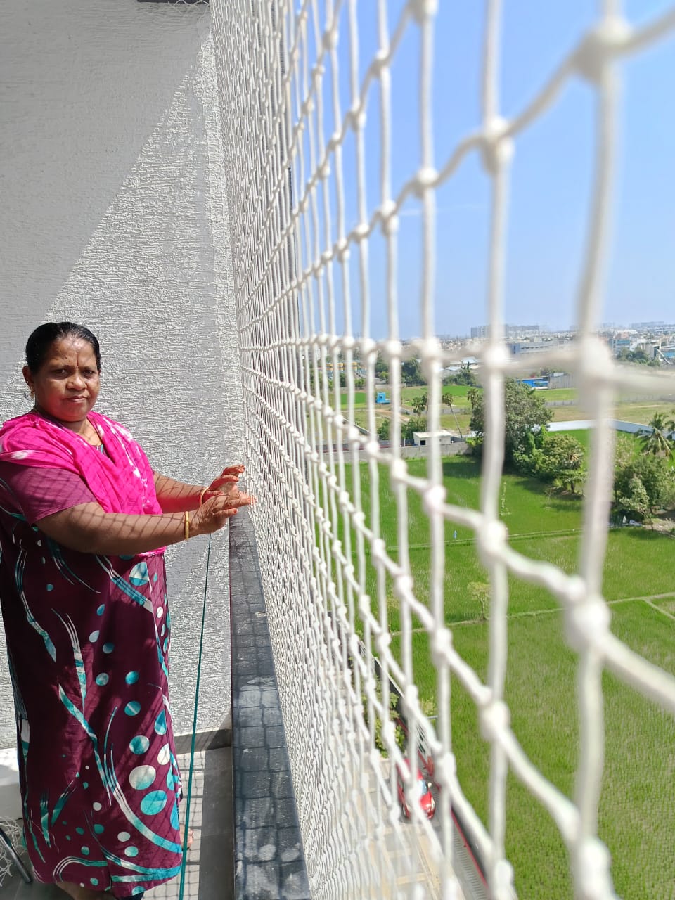Before: open high-rise floor slabs on a Chennai construction site Before: open high-rise floor slabs on a Chennai construction site